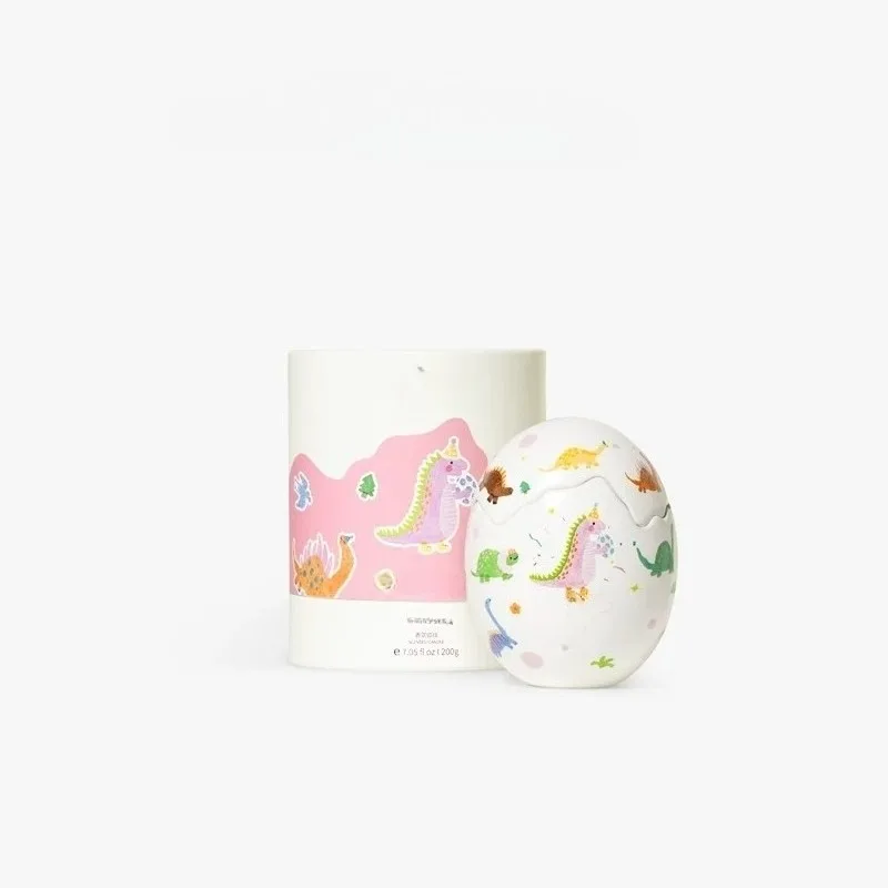 Fragrance candle gift box ceramic small dinosaur egg birth broken shell set cute birthday gift
