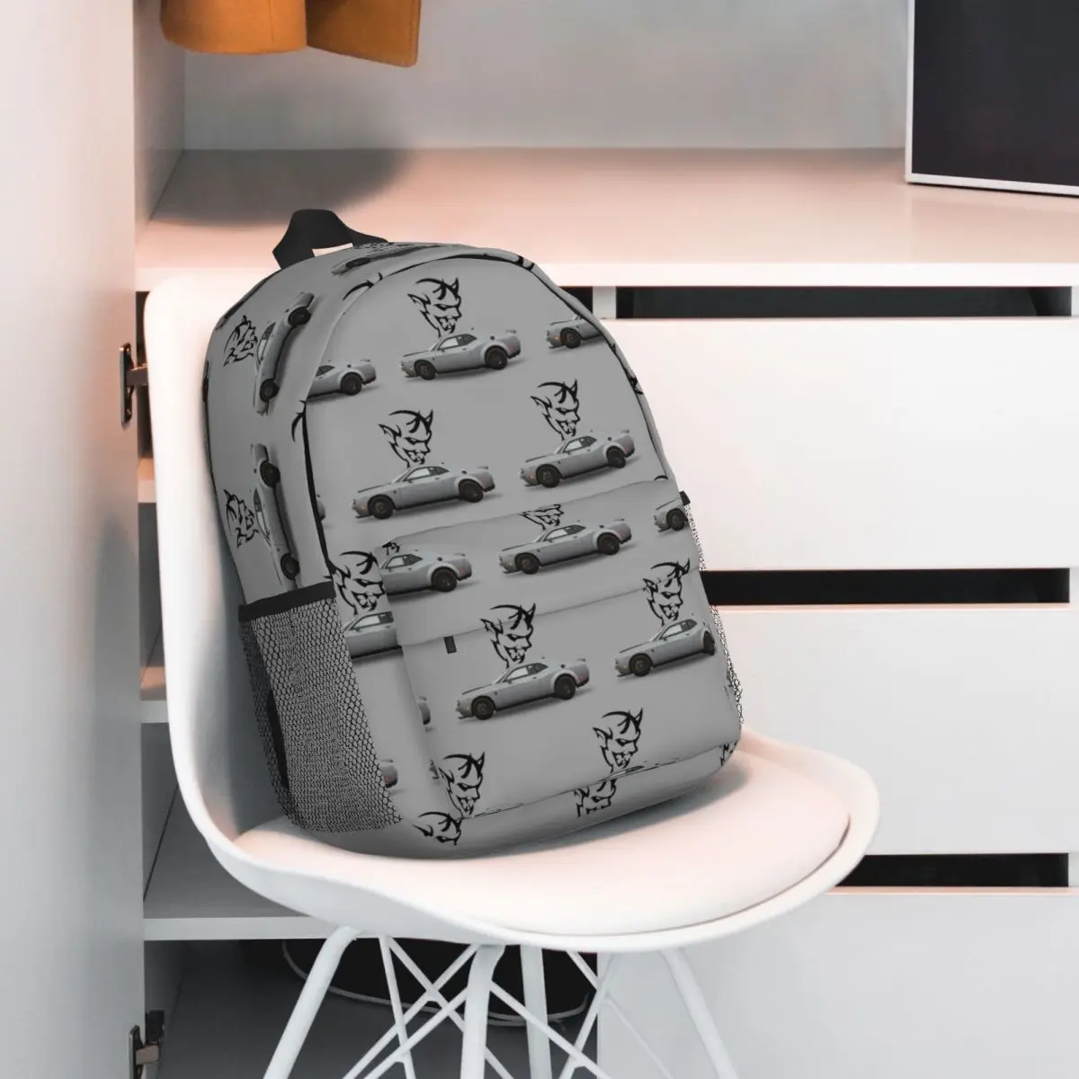 SRT Hellcat Demon Dodge Challenger Car Racing Backpack Hot Sale Daypack Large Capacity Boy Girl BookBag Shoulder Bags School Bag