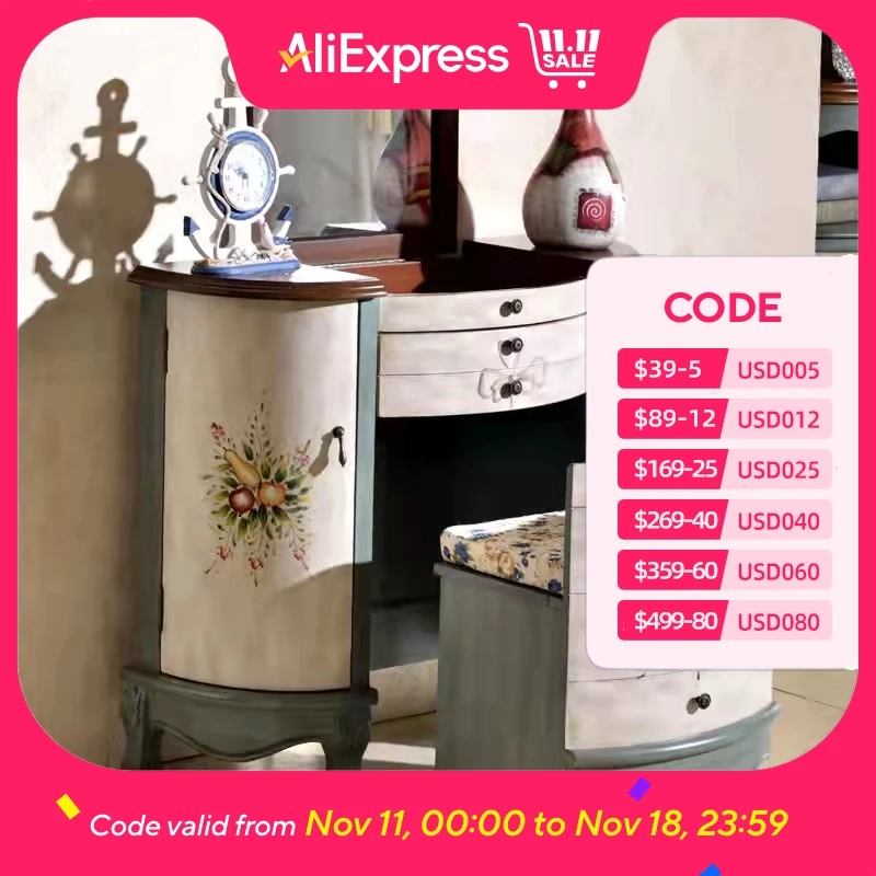 

Эстетический туалетный столик для девочек, роскошное зеркало для спальни и взрослых, стол для макияжа, комоды, ящики, шкаф, мебель Coiffeuse De Chambre