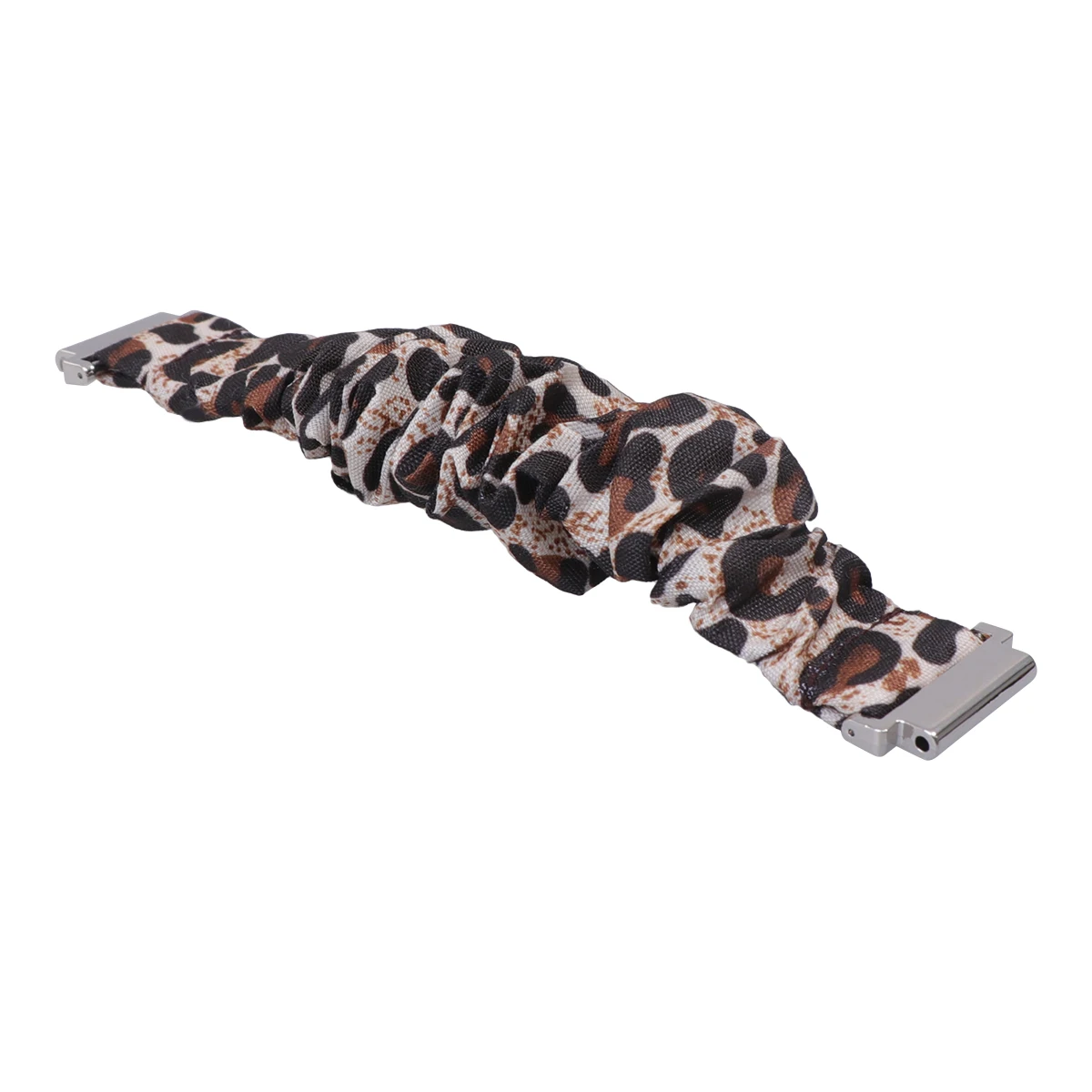 

1Pcs 20Mm Cloth Watch Band Printed Headband Design Elegant Replacement Wristband for Watch Fashionable Breathable Strap Leopard