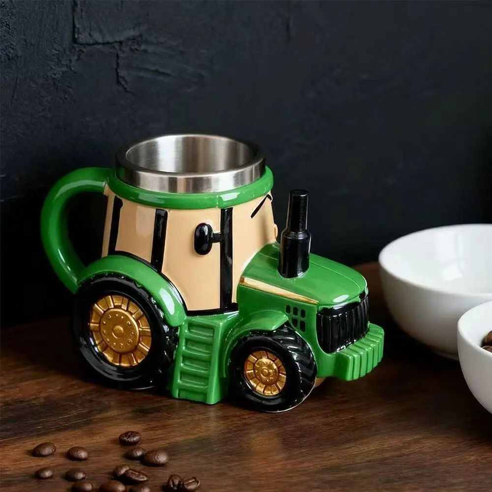 

Funny Truck Coffee Cup Handcrafted Durable Semi-trailer Shaped Ceramic Decorations for Truck Driver Christmas gift coffee mug