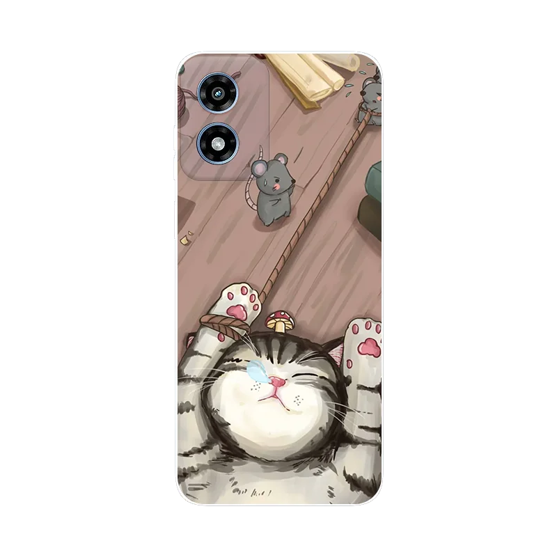 For Moto G 5G 2024 Case Bumper TPU Silicone Soft Back Cover for Motorola Moto G 5G 2024 Cases MotoG (2024) Fundas Cartoon