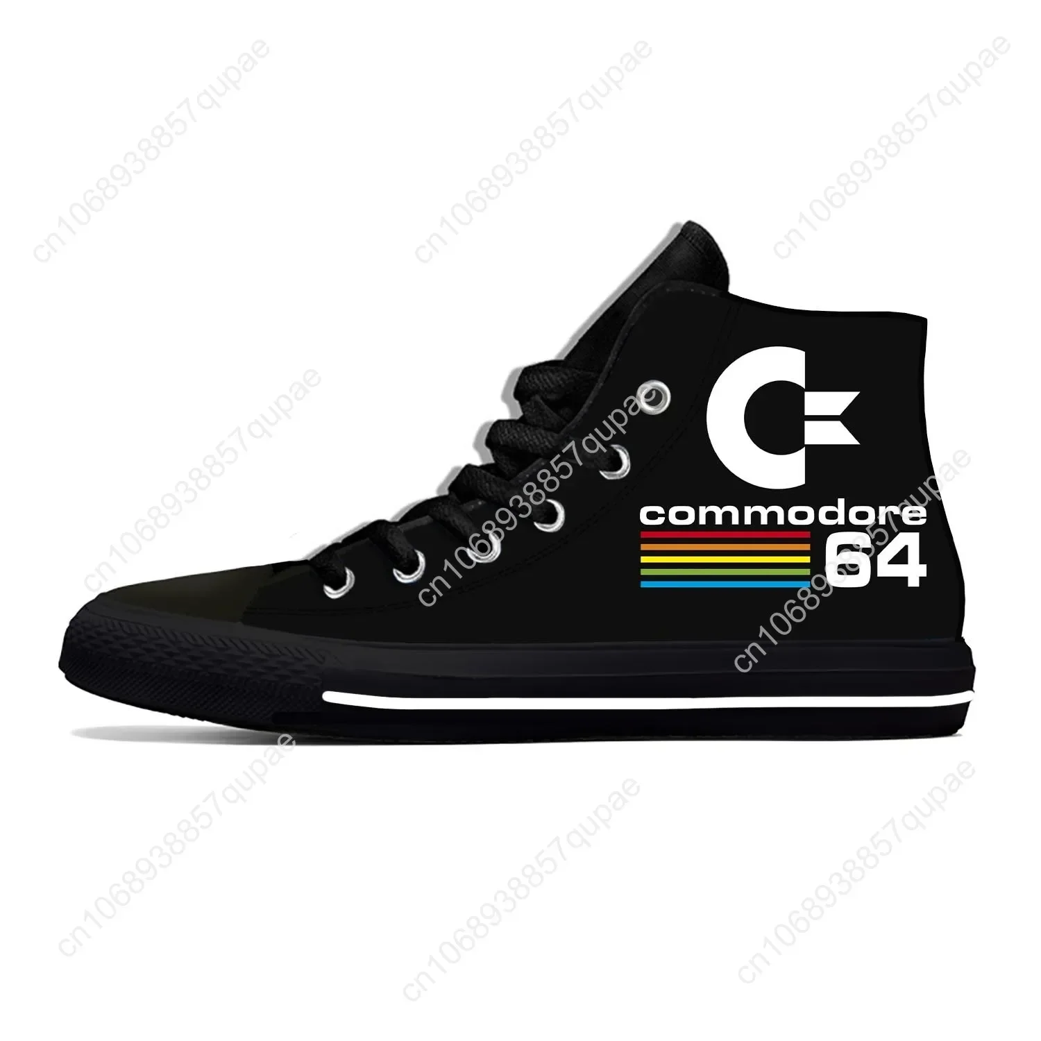 Commodore 64 C64 SID Amiga Computer Fashion Funny Casual Cloth Shoes High Top Lightweight Breathable 3D Print Men Women Sneakers