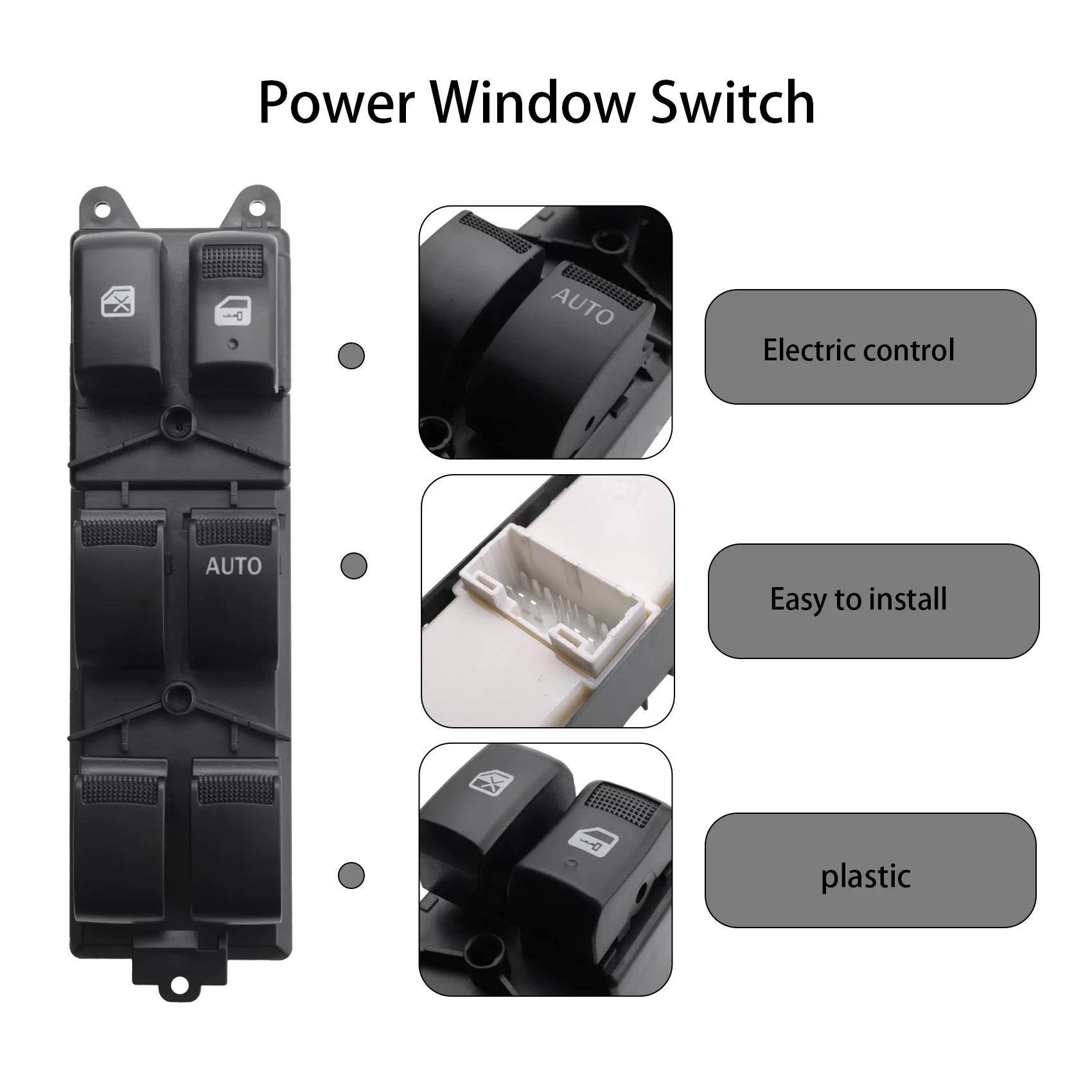 Interruptor maestro de ventana eléctrica para Isuzu d-max Dmax Pickup 2012, 8981922511