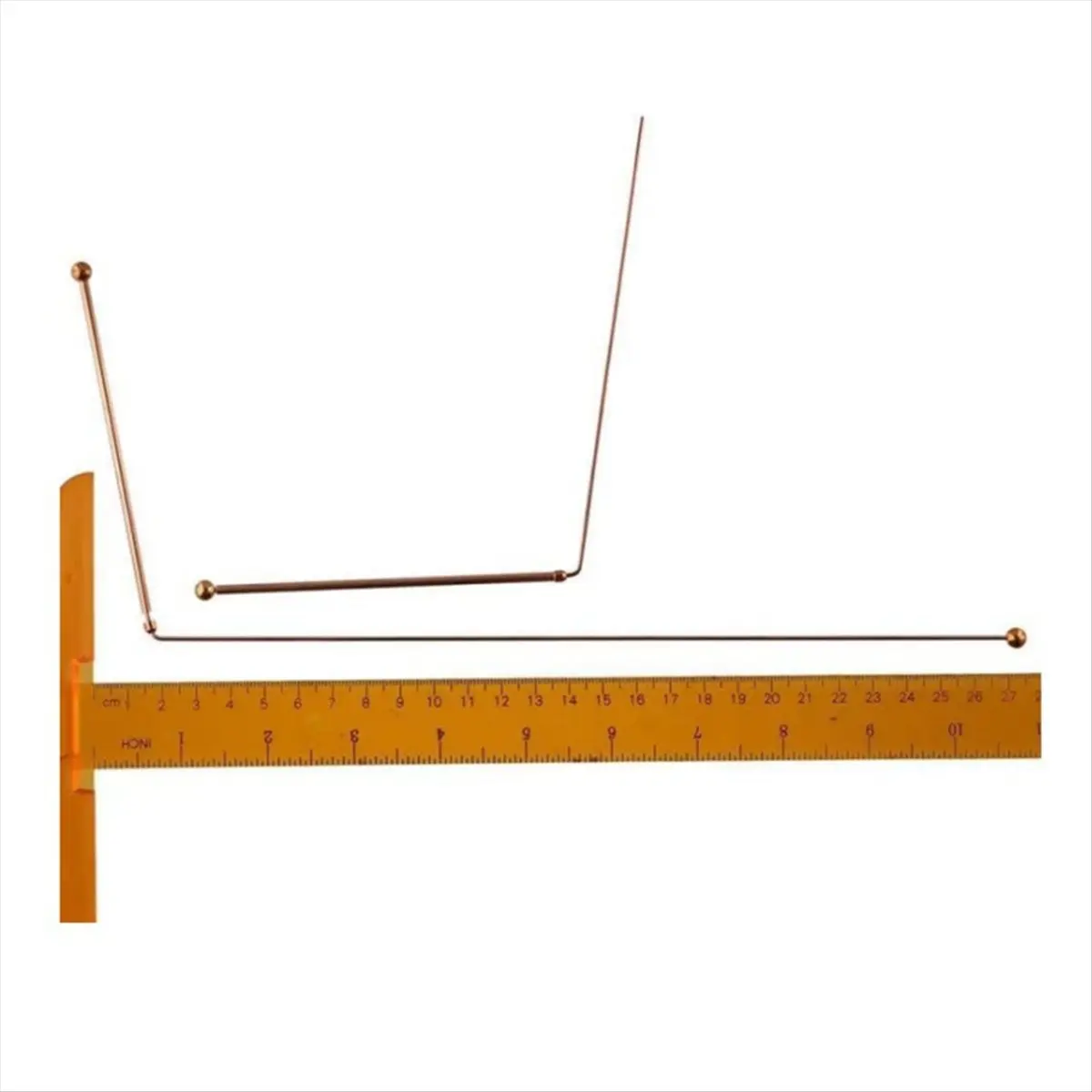 ABNH Copper Metal Detector Rod Positioning Rod for Water Treasure Finding Tools Divination Searching Detector Probing Rod