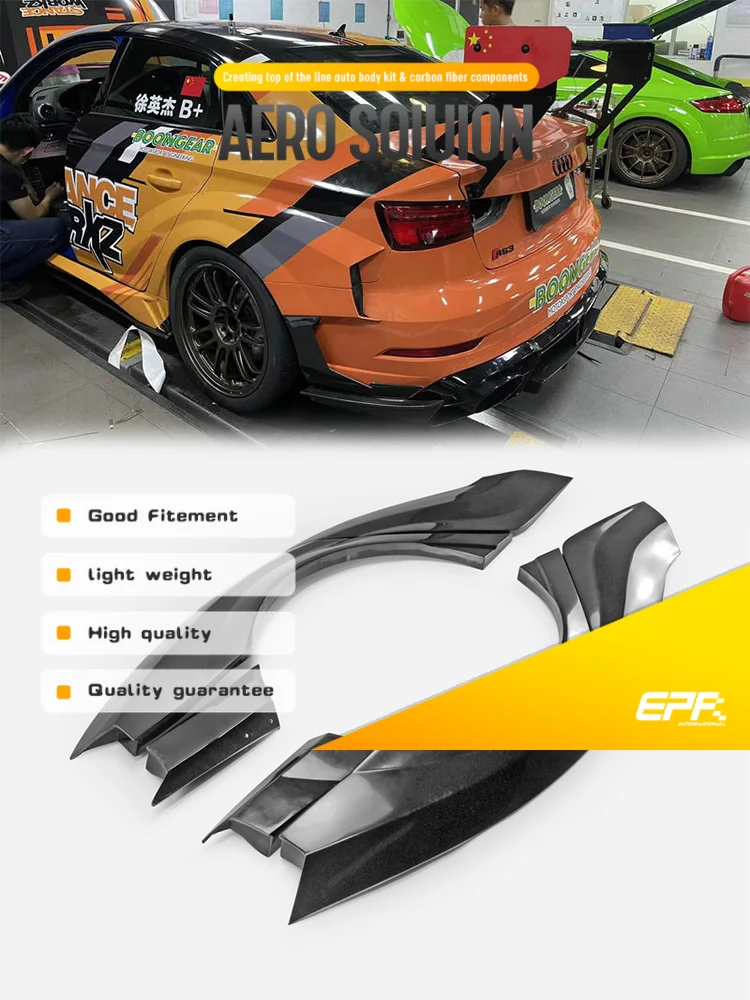 For Audi RS3 S3 8V Rear Fender & Door Panel - Stanceworkz Spec-LM 6Pcs +30mm - Perfect Fit for 8V Models