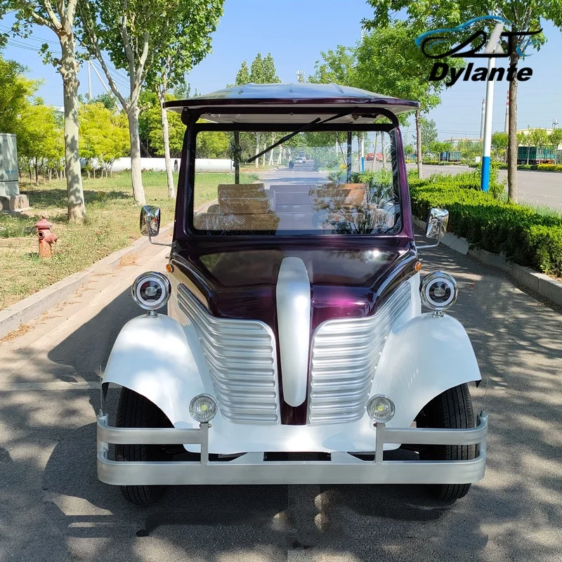 

2025 Powerful 4 Wheel Club Antique Sightseeing Car 5000W Motor Electric Vintage Classic Car Rapid Delivery Street Legal