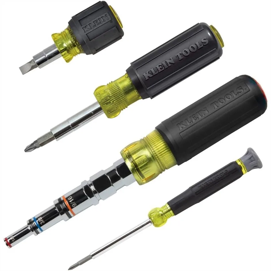 

Multi-Bit Screwdriver and Nut Driver Tool Kit, 30 Industrial Strength Bits, 4-Piece Set for Professionals