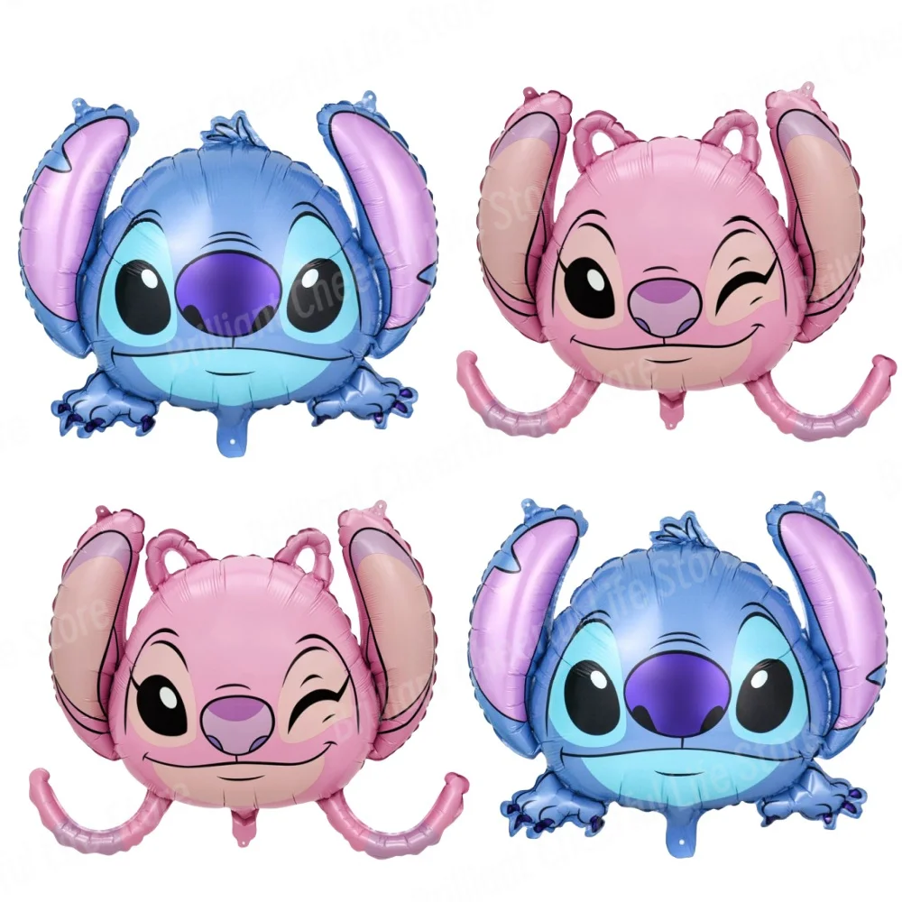 2/4Pcs Lilo&Stitch Balloons Set Disney Cartoon Foil Balloon Baby Shower Birthday Party Decorations Kids Classic Toys Air Globos