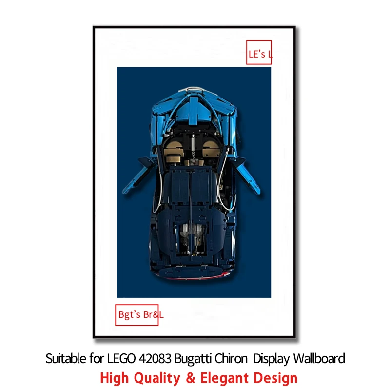 

NEW Wall Mount Display box Photo Frame Suitable for LEGO 42083 Techni Bugatti Chiron building block car model Display Wallboard