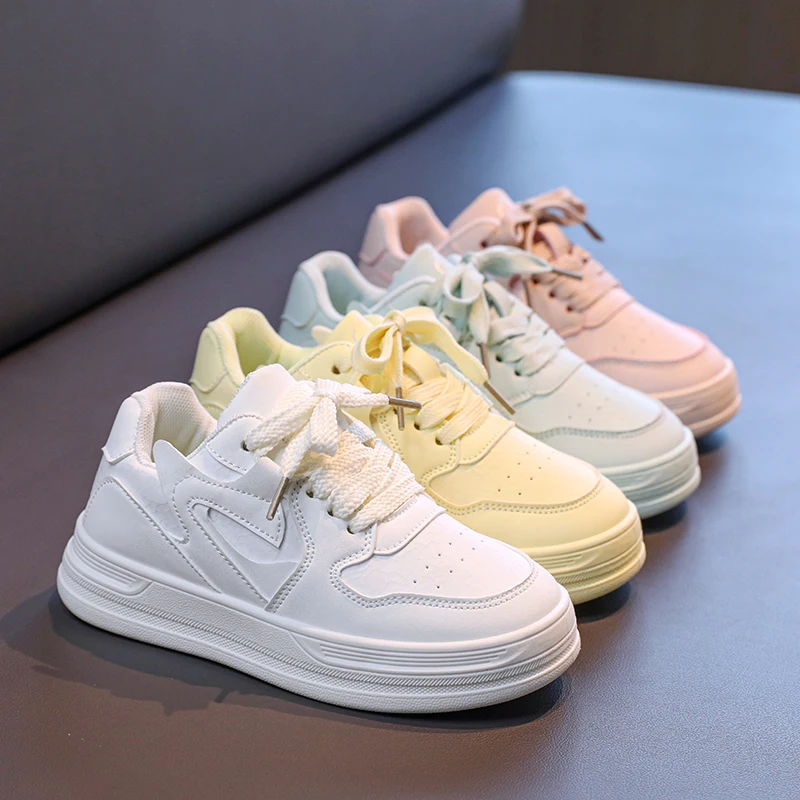 

Girls Casual Platform Sneakers 2025 New Autumn Toddler Walking Shoes Pastel Colors Soft Sole Comfort Kids School Training Shoes
