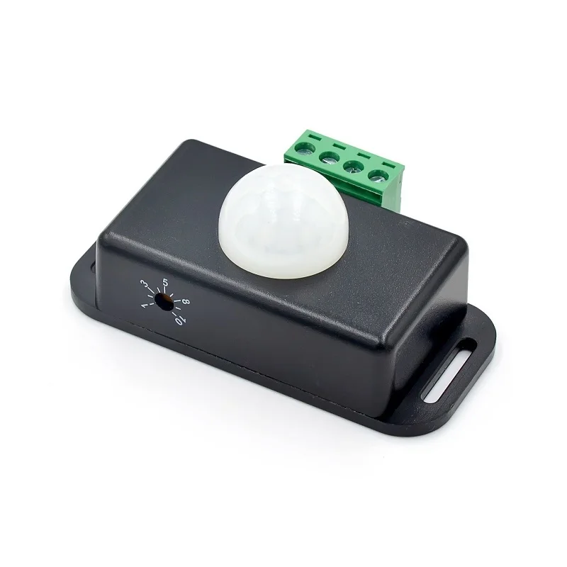 LED Body Sensor Inductive Switch 6A 12/24V Delay Time Adjustable PIR 5050 Light Strip Module