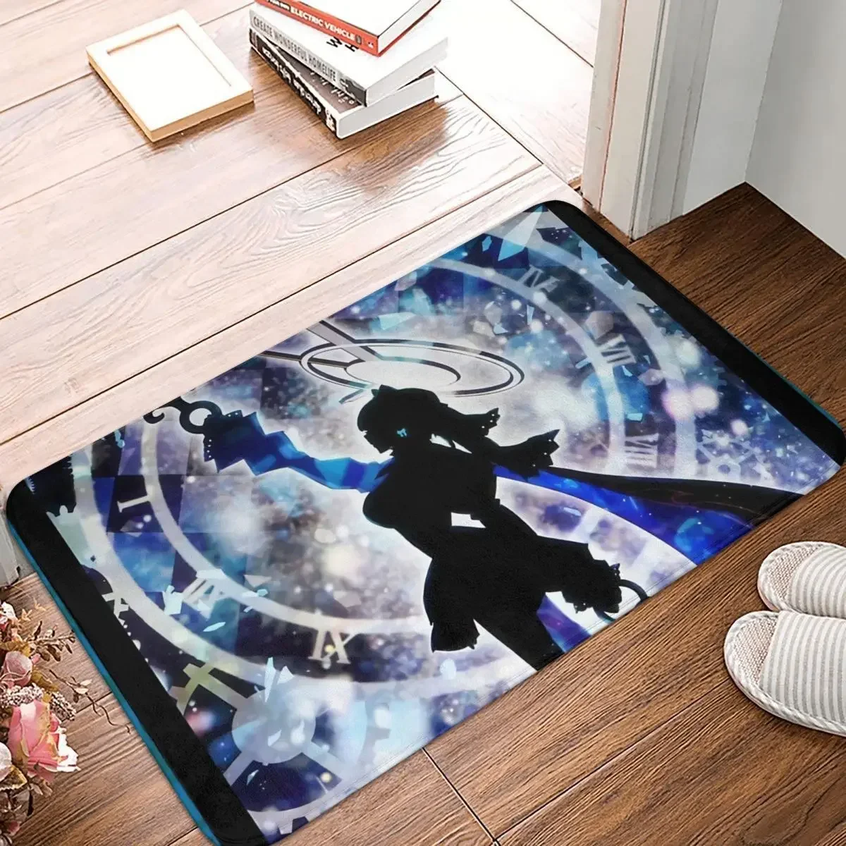 Hololive Production Fictitious Virtual Youtuber Vtuber Non-slip Rug Doormat  Mat VIII Justice Ouro Kronii Hallway Carpet