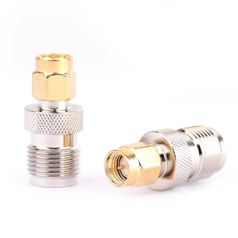 5/20/100PCS RF Coaxial  F Type Female Jack To SMA Male Plug Coax Connector RF Adapter Straight F to SMA Connector