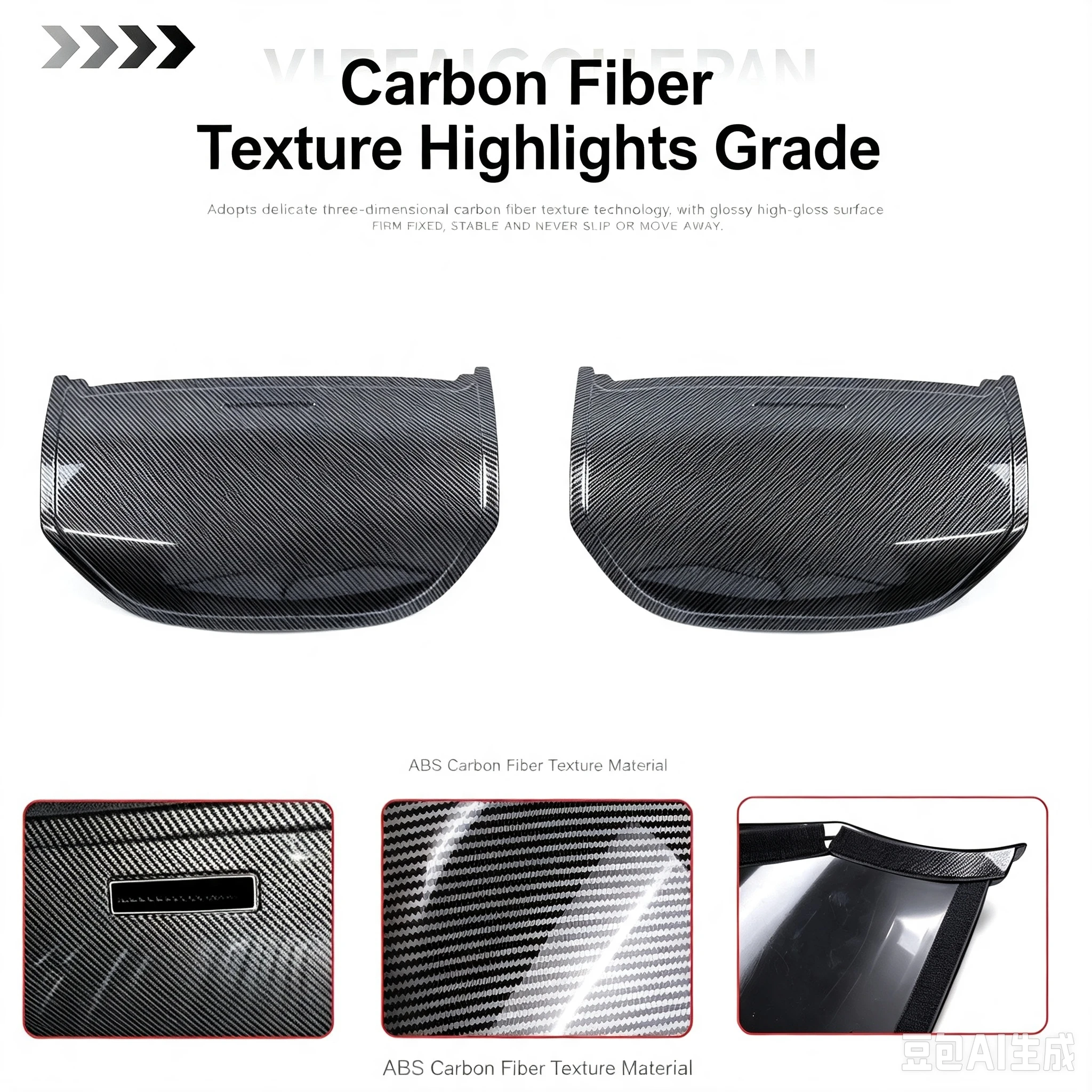 Carbon Fiber Seat Back Anti-Kick Protect Pad Frame Cover Sticker Trim For 2025+ Nissan Patrol Y63 Car Styling Car Accessories view 5