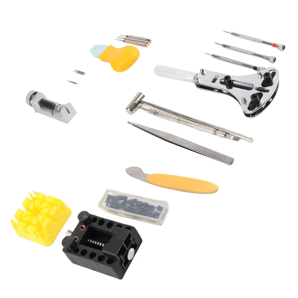 Plastic Watch Repair Kit Black storage bag 20.5*10cm Watch Battery Replacement Tool Watch Link Removal Tool