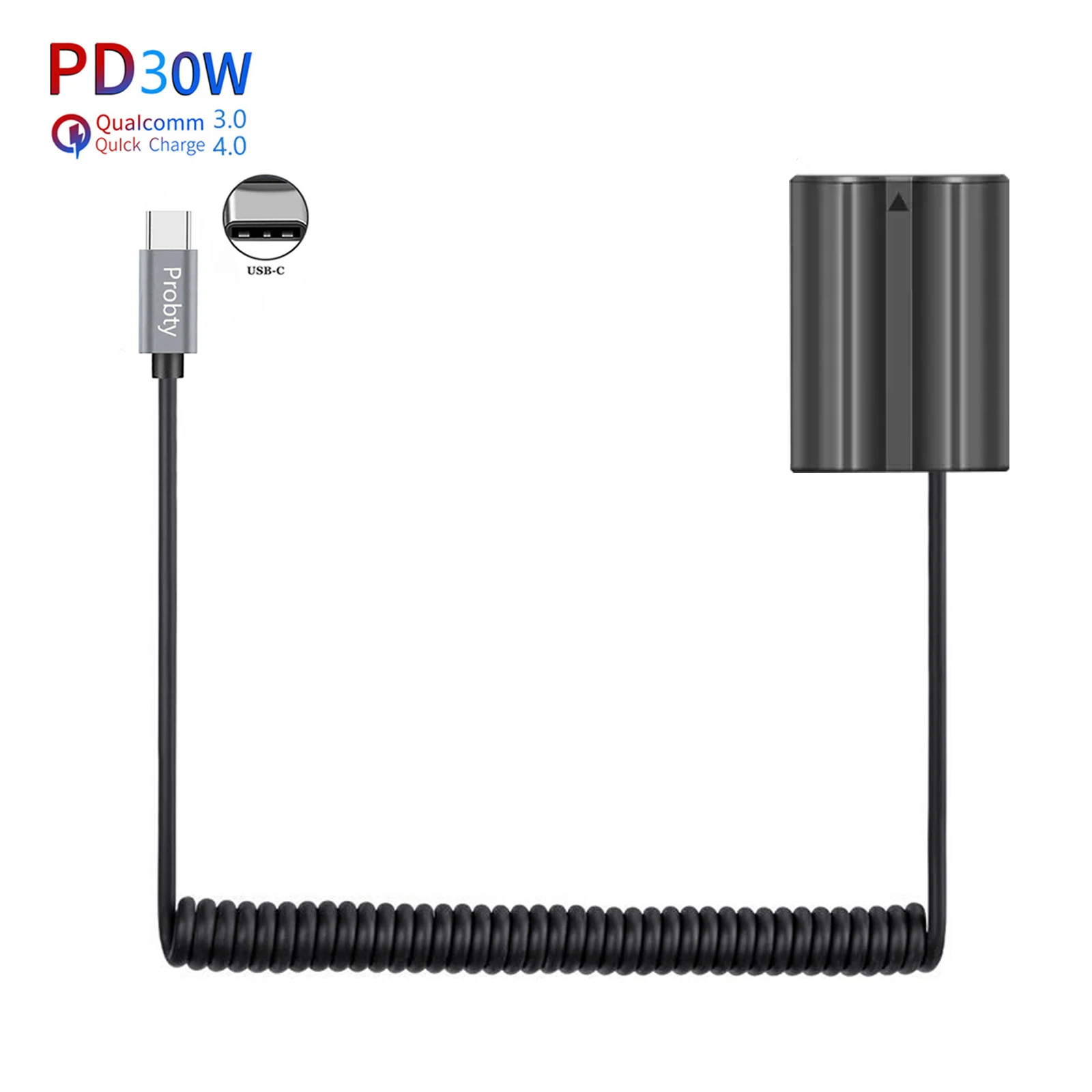 CP-W235 NP-W235 Dummy Battery PD USB-C Adapter Male Connector USB-C Power Cable For FujiFilm X-T4 XT4 GFX100S 50S II Camera