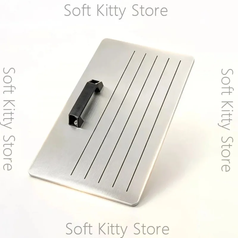 304 Stainless Steel Peel Adhesion Test Specimen Cutting Plate – Fixed-Width Sampling Board for Tape, Film & Adhesive Testing