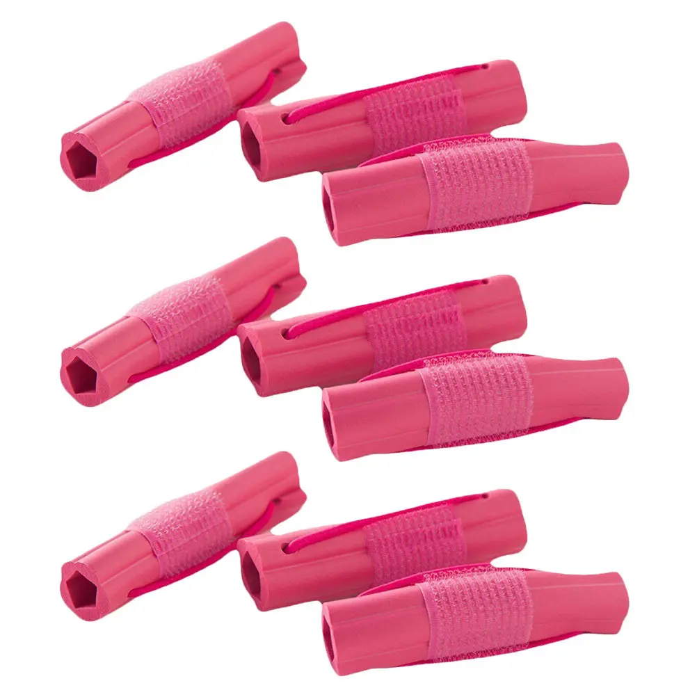 18Pcs Premium Self Grip Hair Rollers Sponge Curling Tools for All Hair Types Short Long Straight Curly Easy DIY Styling