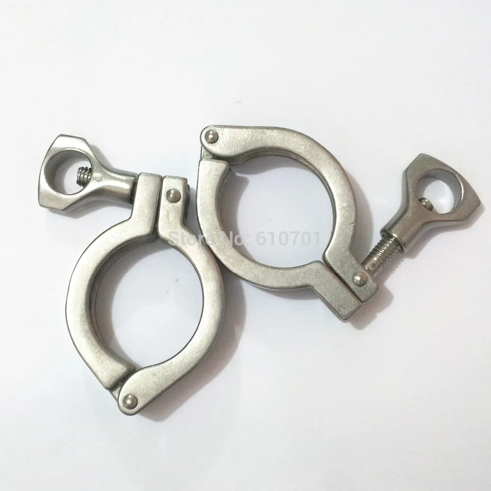 

2pcs 1.5" Tri Clamp Clover 304 Stainless Steel Fits Tri Clamp Ferrule OD 50.5 MM(2")