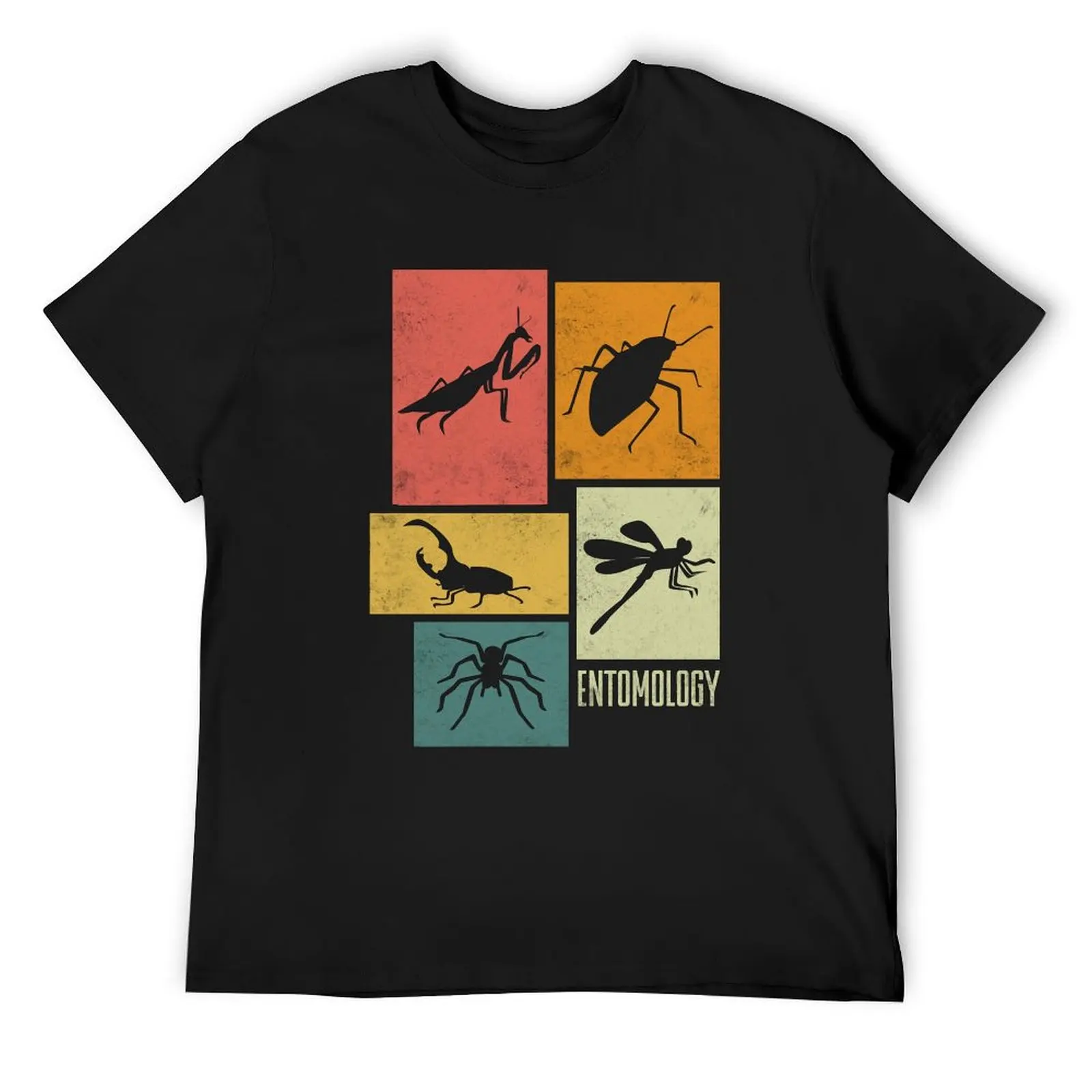 

Entomology Entomologist Insects Silhouettes T-Shirt anime tshirt quick drying men t shirt