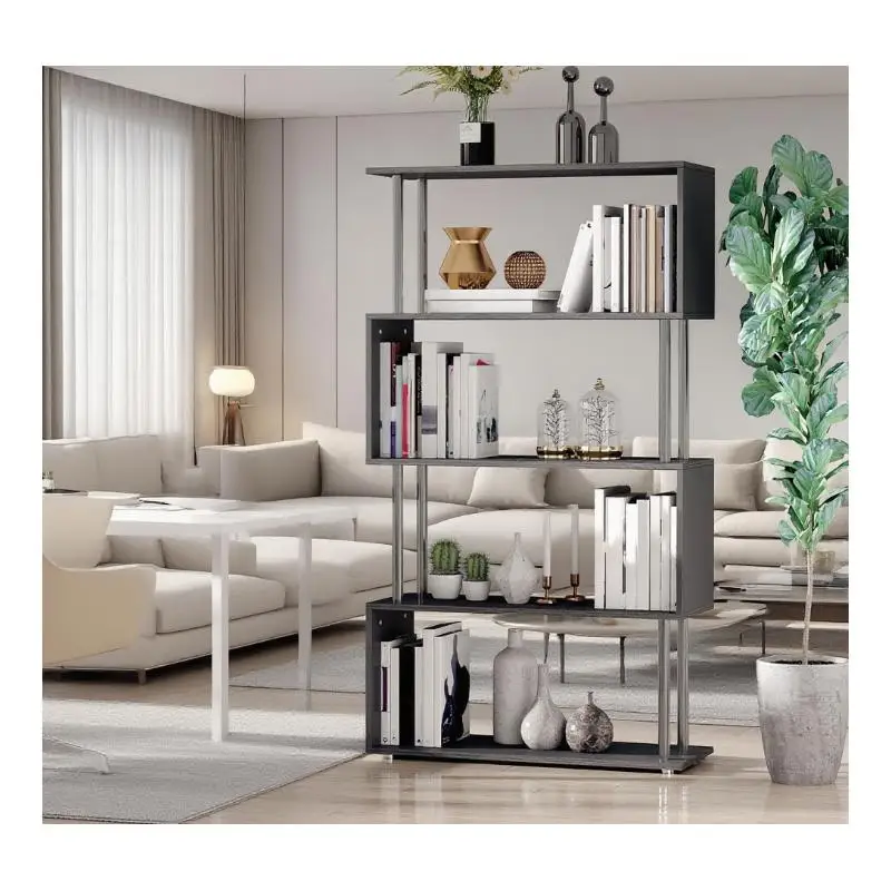 

Wooden Room Divider Bookcase Storage Display Shelf Unit