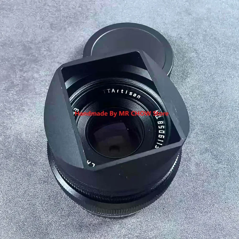غطاء عدسة مربع حربة معدنية لـ TTAartisan 50mm F2 يأتي مع غطاء معدني