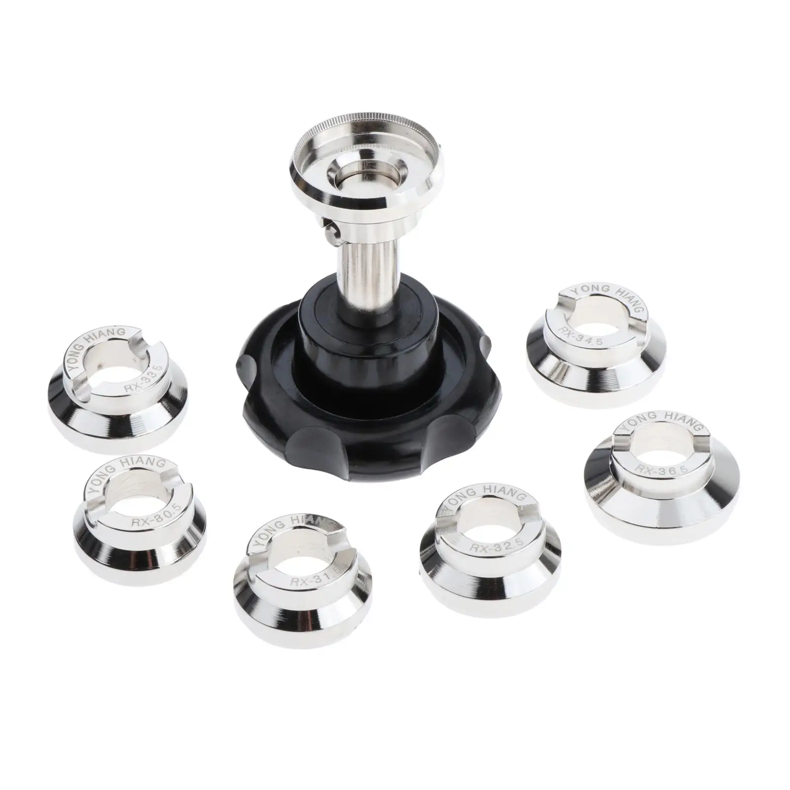 Alloy Watch Back Case Opener Wrench Essential Watch Repair Tools Including 7 Grooved Dies For All Sizes