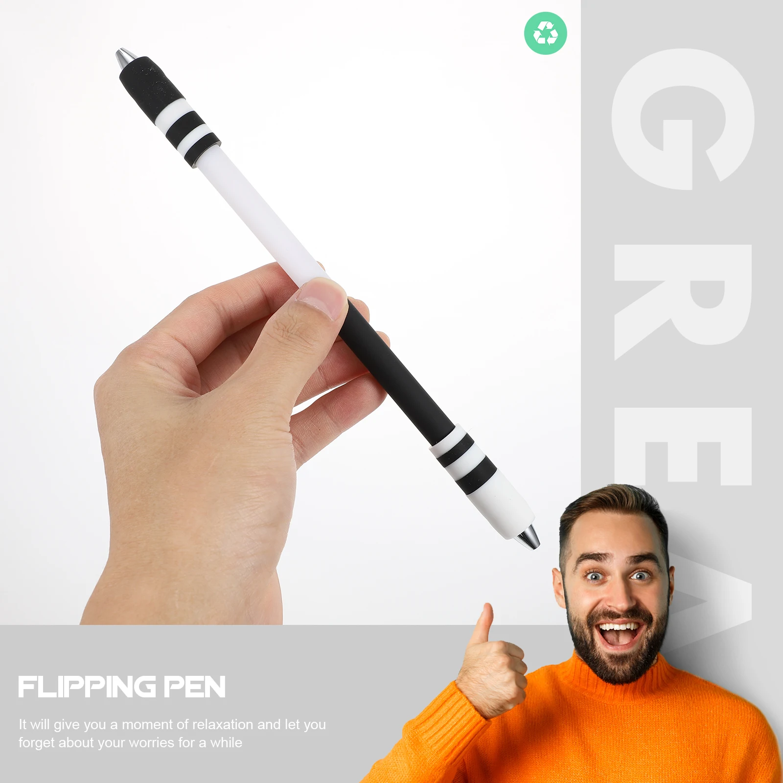 

CIYODO 2Pcs LED Rotating Ballpoint Pen Glowing Stress Relief Fidget Toy for Kids Adults Portable School Office Gaming Gift