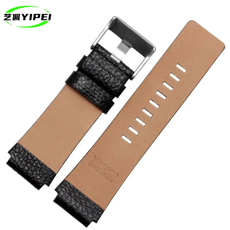 30mm 28mm For Diesel DZ1089 DZ1123 DZ1132 Black New High quality Watch Band Mens strap Substitute Convex mouth strap 30*22mm