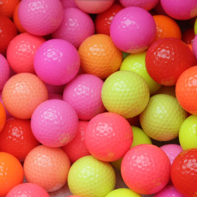 PGM 10 PCS Professional Practice Golf Balls Course Play Toy Indoor Outdoor Training Colorful Balls Q014