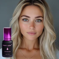 Pinky Leem nouvelle mise à niveau 1S séchage rapide UV LED colle à cils LED Extension de cils adhésif violet rose couleurs claires colle UV 3