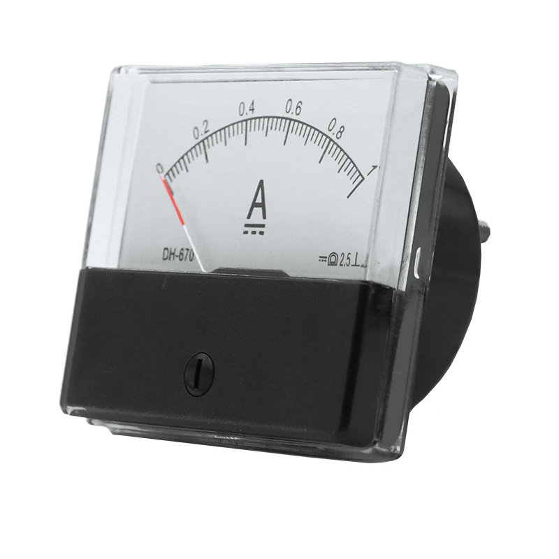 DH-670 DC Anlog Ammeter 1A3A5A10A15A20A15A/75mA20A/75mA30A/75mA50A/75mA100A/75mA150A/75mA200A/75mA300A/75mA