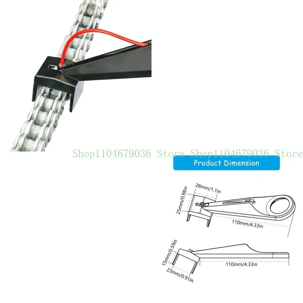 

2 Sets Chain Cleaner Attachment Motorcycle Chain Lube Applicator Motorbike Maintenance Tool 3 Sided Wrap Multifunction