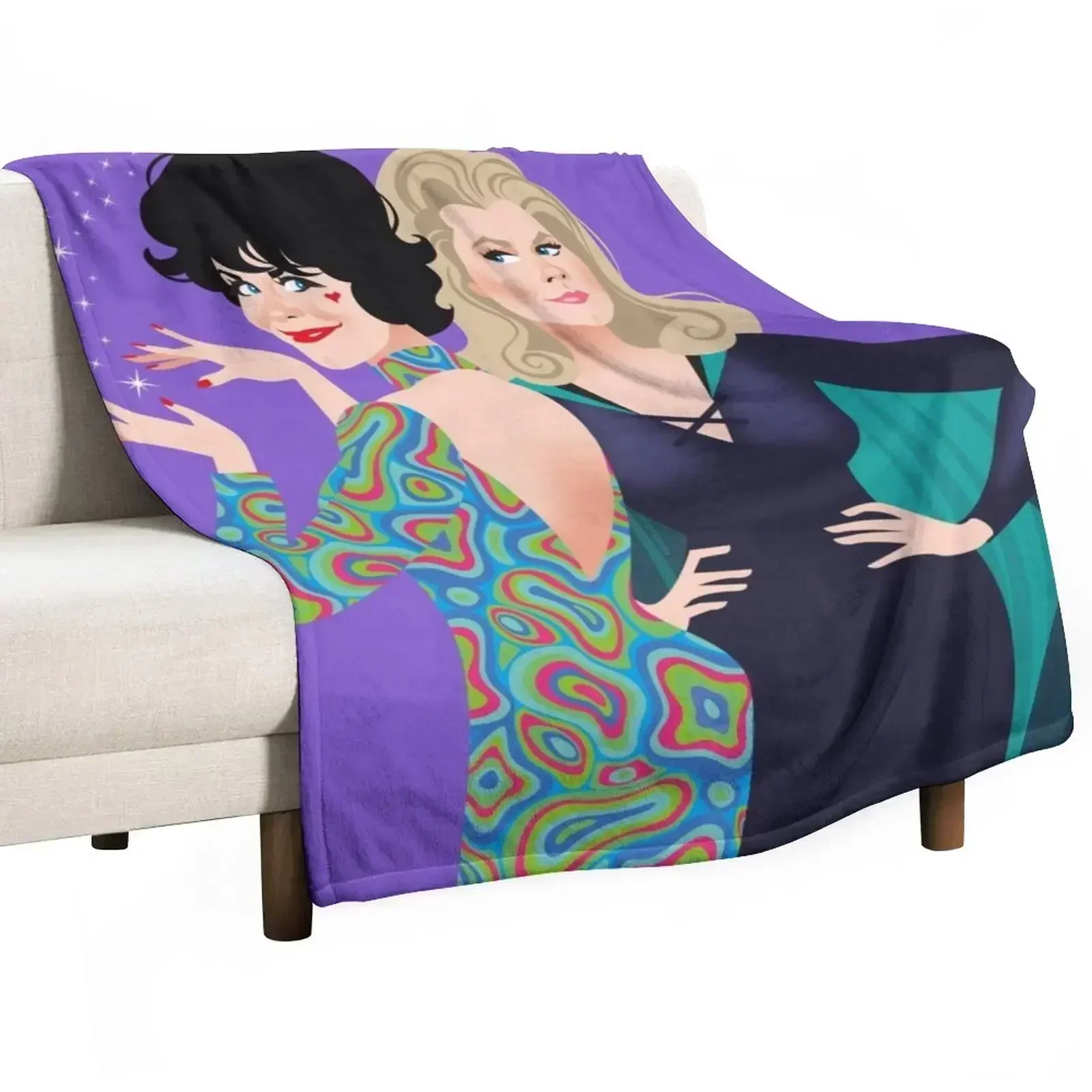 Bewitching Cousins Throw Blanket Decoratives Bed covers Blankets