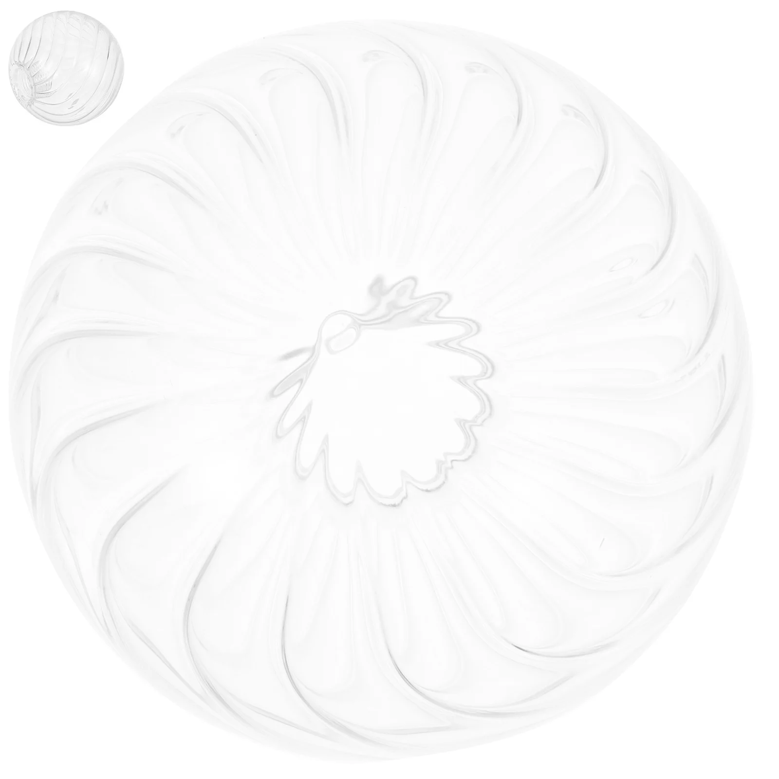 

Pendant Glass Lamp Shade Transparent Pumpkin Design Ceiling Light Cover Decorative Replacement Lamp Shade Chandelier Lampshade