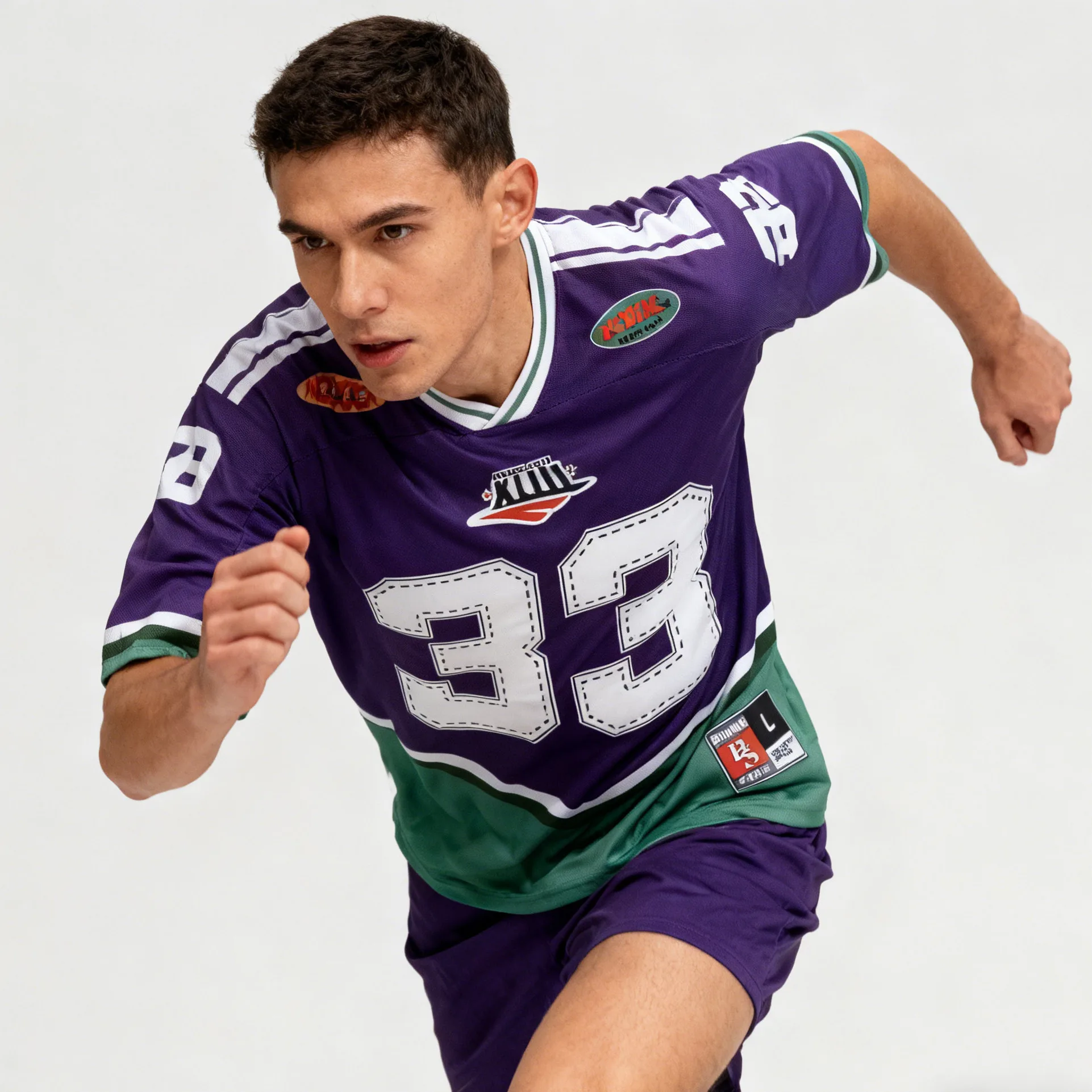 

Повседневная футболка для регби 855 Laser Cut ort Sve свободного кроя из полиэстера, подходит для мужчин и женщин