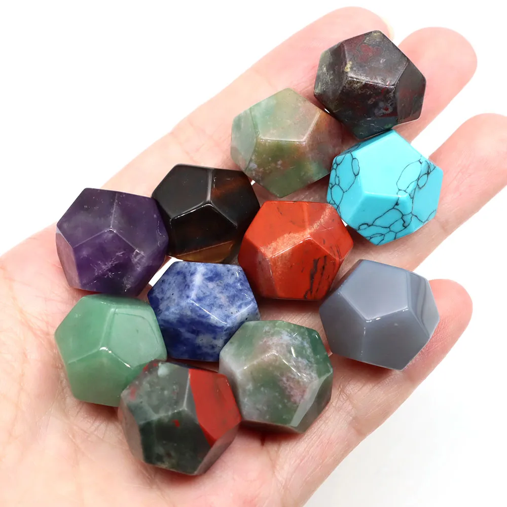 Sacred Geometry Platonic Solid Crystals Reiki Chakra Geometric Dodecahedron Stones Lucky Home Decoration