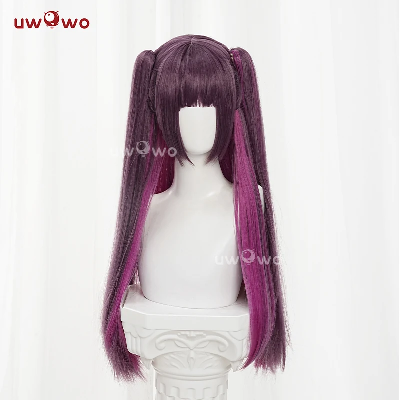 UWOWO Mikari Tachibanaa Wig 2.5 Dimensionall Seduction Niteng0o Jigen no Ririsaa Cosplay Wig Purple Long Hair With Ponytail