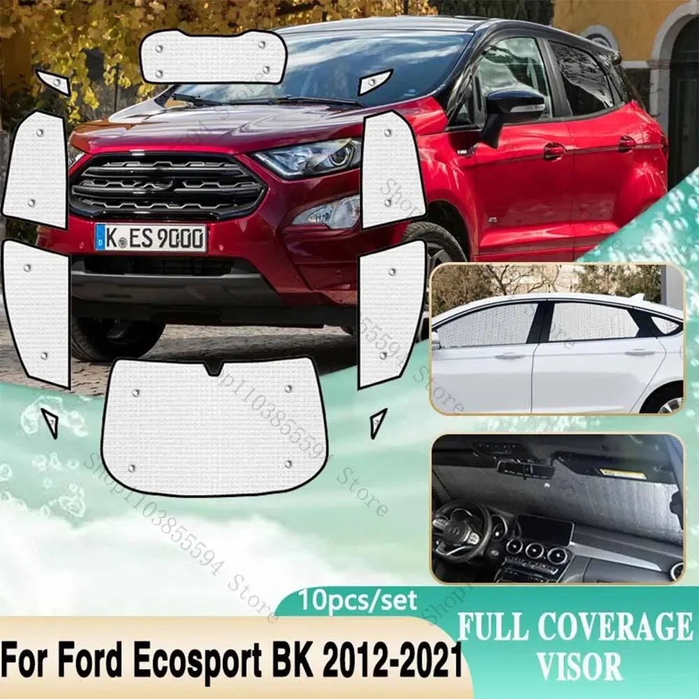 

Full Coverages Sunshades For Ford Ecosport Accessories 2018 B515 2012~2021 Windshield Window Car Sun Protection Visor 2016 2017