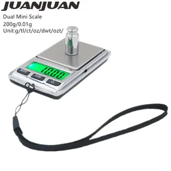 200g HD Display Precision Digital Pocket Scale g/oz/tl/ct/gn Balance With Lanyard Portable Weighting Gold Jewelry Scales