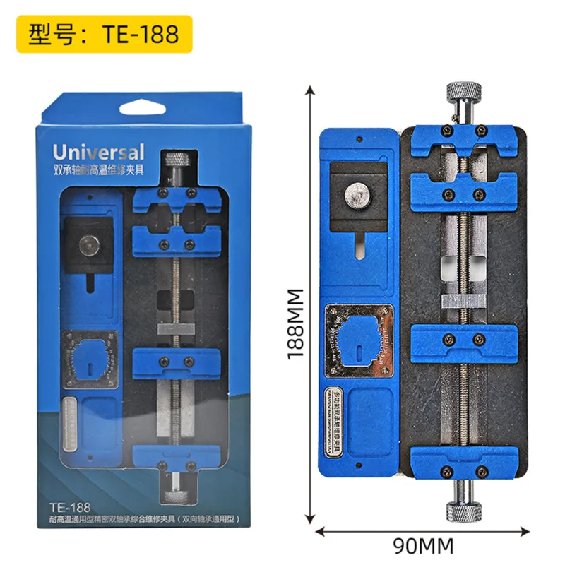 Imagem -06 - Resistência a Altas Temperaturas Duplo Rolamento Bga Chip Clamp Platform Te188 Luminária Universal Telefone Móvel Reparação Motherboard