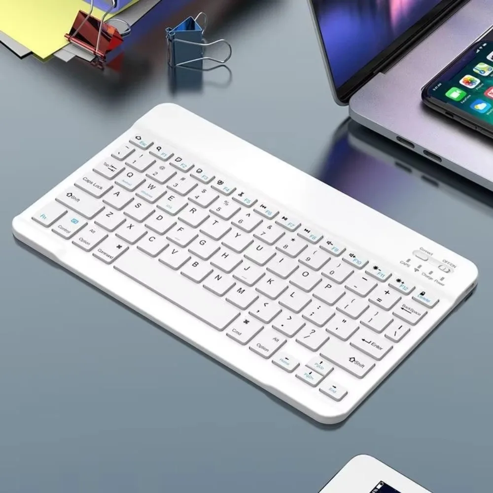 Friendly 10 Inch Mini Keyboard Rechargeable Mini Size Slim Keyboard Wireless Super Slim Portable Keyboard Travel Use