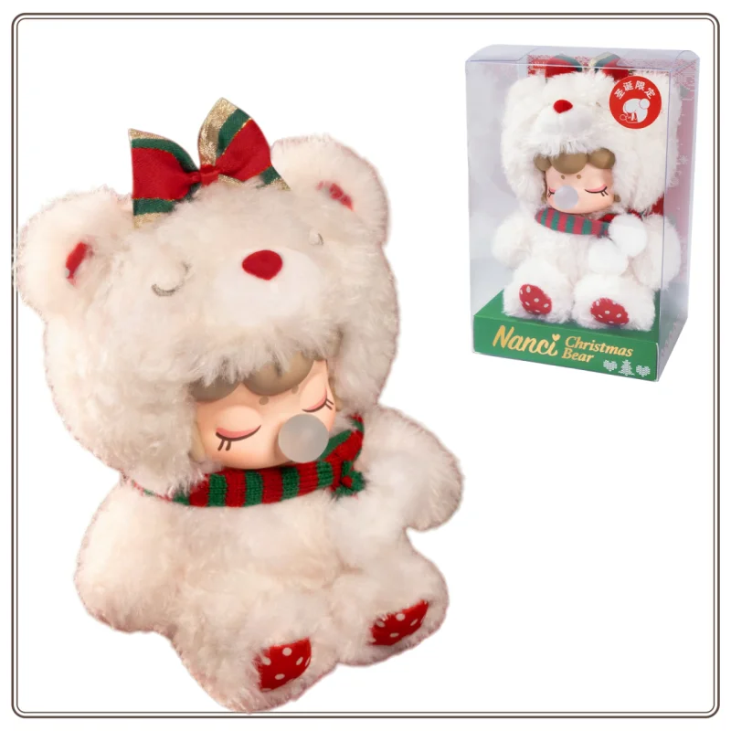 

New Rolife Nanci YUAN QIAN Christmas Bear Kawaii Pendant Handmade Doll New Year Handmade Gift Original in Stock