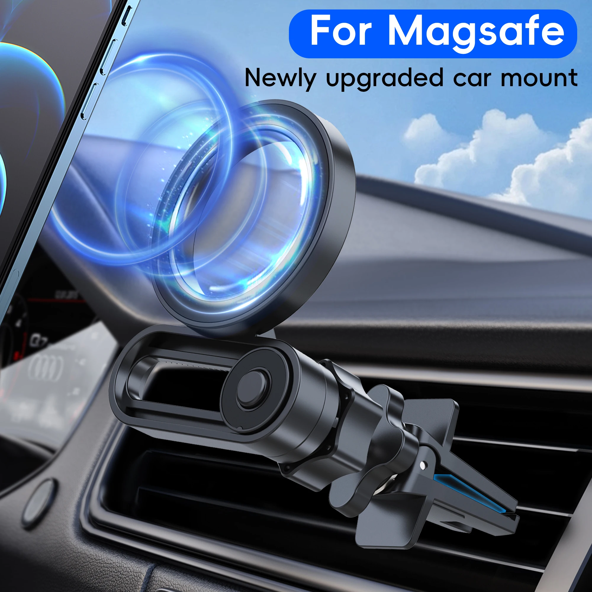 

Magsafe Car Moun 20, сильные магниты, магнитный держатель для телефона, автомобильный держатель для телефона, магнитное крепление для телефона, вентиляционное отверстие, держатель для мобильного телефона