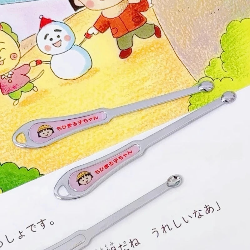 Lucu ‌ Sakura Momoko ‌   Sendok Telinga Kepala Bulat Tanpa Menyakiti Telinga Pembersih Telinga Artefak Kartun Liontin Portabel Hadiah Natal