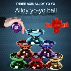 New 4pcs Professional Aluminum Metal Yoyo for Kids and Beginners. Metal Yo YOS for Kids and Adults with Yo Yo Accessories