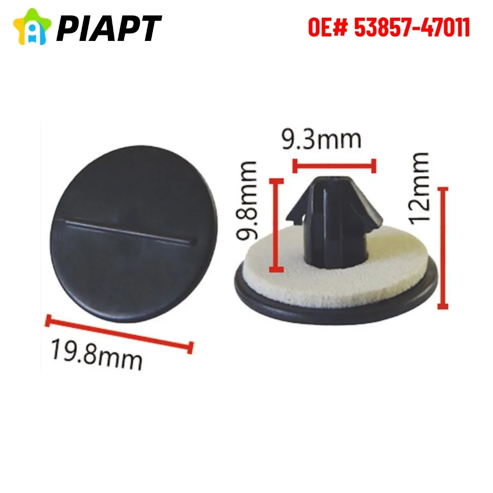 20pcs OE# 53857-47011 Front Fender Retainer Clip for Toyota 4Runner C-HR RAV4 Yaris Lexus CT ES GS GX Is LC NX RC RX 2006-On