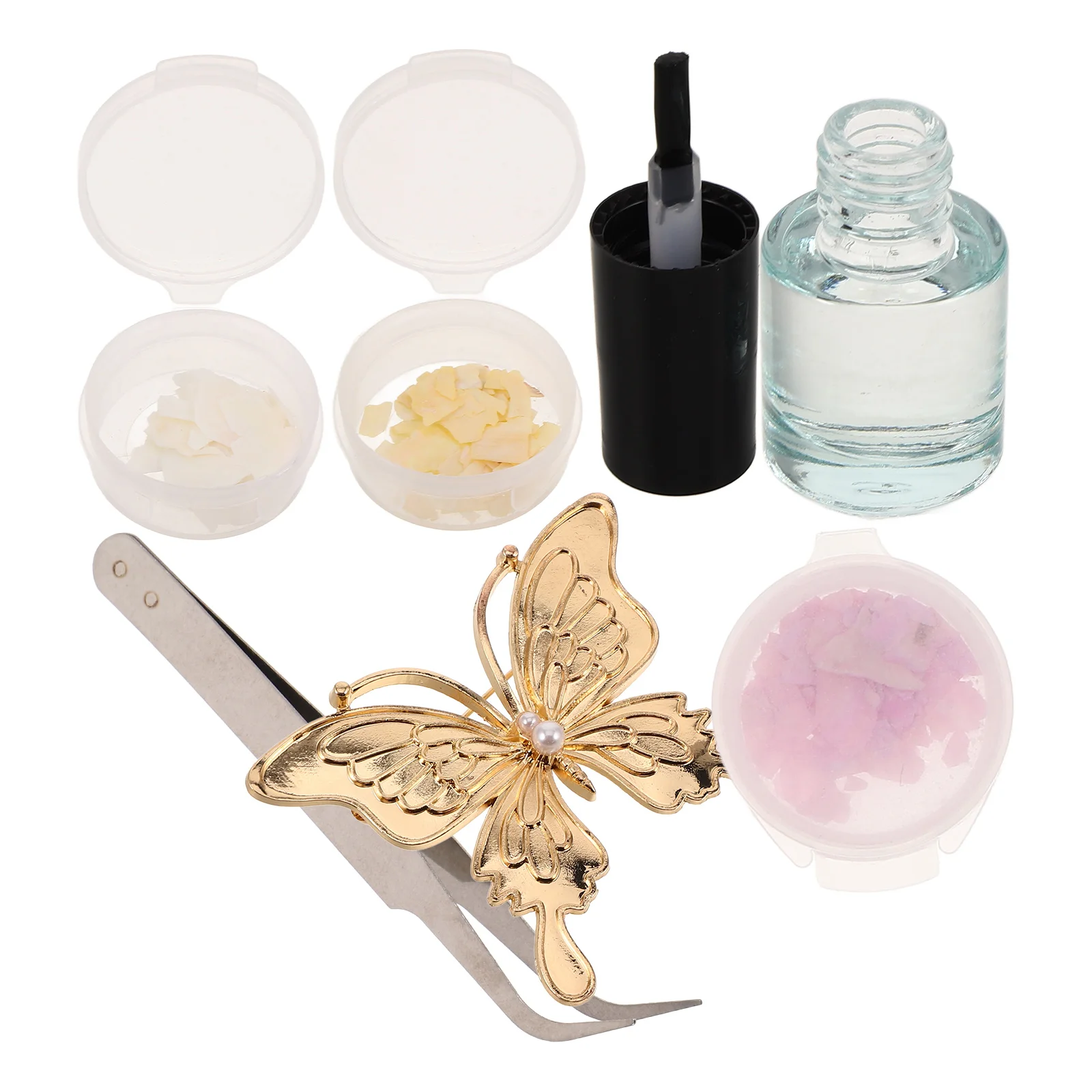 

Handcrafted MotherofPearl Inlay Butterfly Brooch Diy Kit Unique Design Pins For Women Jewelry Making Accessories