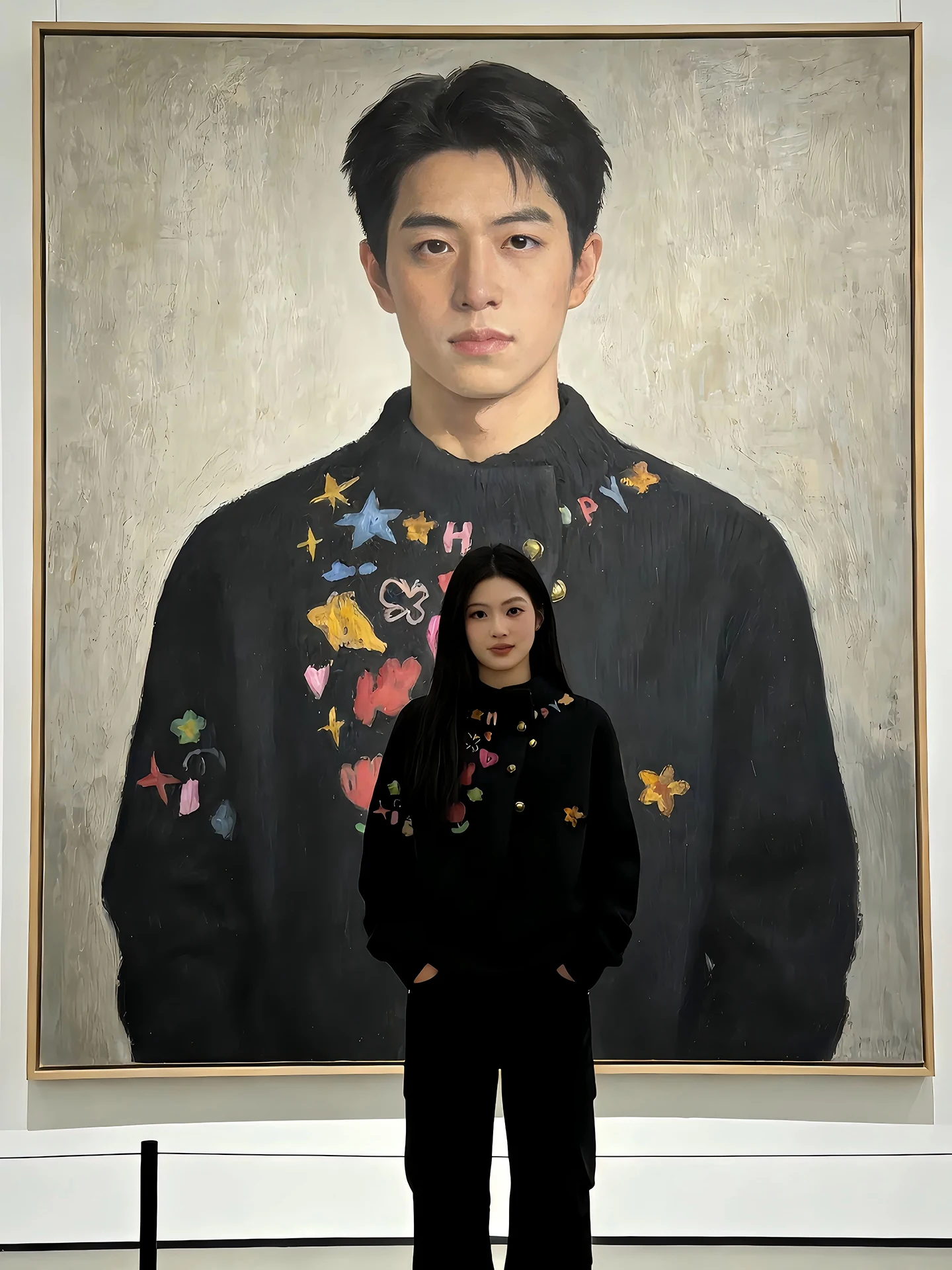 

Bla fiti Print Men's Knitwear Irregular Collar Design Casual Long Sve Sweater Inner Wear Outdoor Base irt Autumn W...